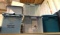 6 Storage Bins with Lids - 3 are Flip tops