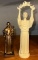 St Anthony Statuette by Michelangelo and St Francis of Assistant Italian Mystic statue