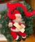 Vintage Gemmy Animated Santa Wreath- Works
