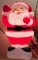 2ft tall plastic light up santa- works