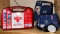 First Aid Kit and Blood Monitor Cuff