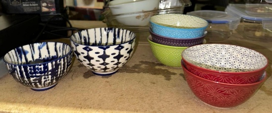 7 Colorful Ceramic Bowls- Signature Houseware and West Elm