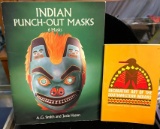 Native American Indian Punchout Masks- 6 total and Decorative Art of the Southwest Indian