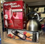 Oneida Food Slicer, Hamilton Beach Blender and Tea Kettle