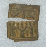Russian Ikon Cut in Half to Decommission then Buried under Christian Othoridox tradition