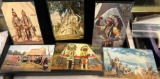 6 Photo Post Cards on American Indians - All Vintage 1940's-50's