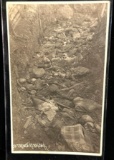 Rare Photo Post Card of Trench of Moro Indians Massacred by American Soliders During the Moro Rebe