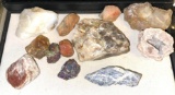 Several Natural Stones Quartz Chalcedony, Agate, Sodalite, White Mineable opal? etc