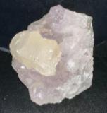 Rare Super Seven Cacoxenite Crystal Chunk-Red Rutile and Lepidocrocite w/rainbow inclusions