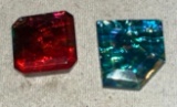 2 Fused Glass Specimens