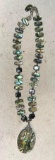 Native American Abalone Necklace - Very colorful