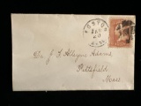 Envelope Sent to Dr. J.F.A Adams on June 17, 1869- Very Rare