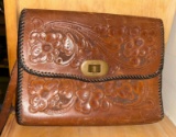Vintage Hand Tooled Mexican Leather Purse