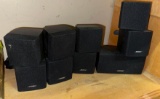 Bose Surround Sound Speaker Set- 4 Double Stacking Speakers and 1 Single Speaker