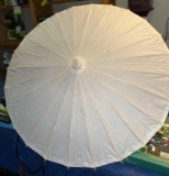 1920-40's Chinese Wood and Bamboo Umbrella