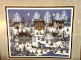 Framed Jane Wooster Scott 'Doc's Race with the Stork' Limited Edition Hand Signed Print 38
