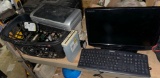Computer Accessories lot- Hard Drives, Monitor, Speakers, Keyboard etc