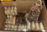 Lot of Various Pinecone Decorations