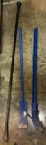 5ft Long Crow Bar and 2 Marshalltown Pry Bars