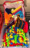Lot of Kids Building Toys and Magnetic Building Toys