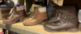 3 Pairs of Women's Brown Boots size 8.5-9.5