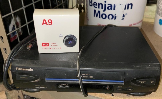 Panasonic VHS Player- works and New A9 HB Battery IP camera
