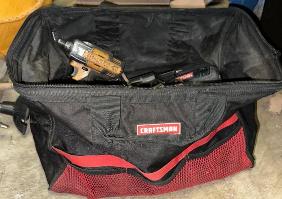 Craftsman Tool bag with Power tools and Hand tools