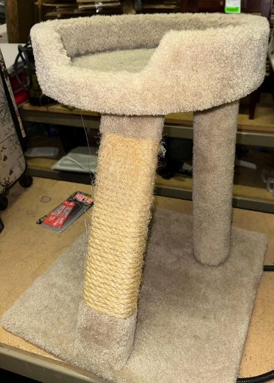 Cat Bed/ Scratching Post 24" Tall