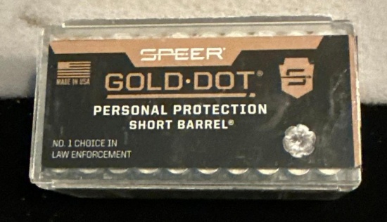 50 Rounds Speer Gold Dot Personal Protection 22 WMR Ammo