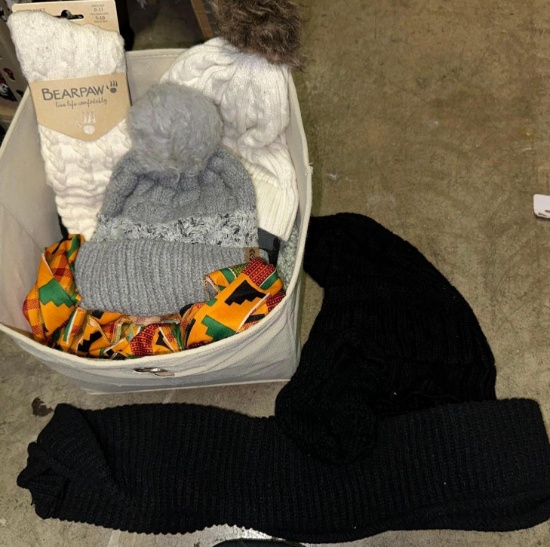Winter Hats, Scarves, and Super soft Socks