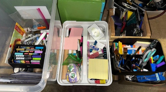 Crafting/office Supplies- Paint, Paint Brushes, Paint Markers, Sharpies, post its etc