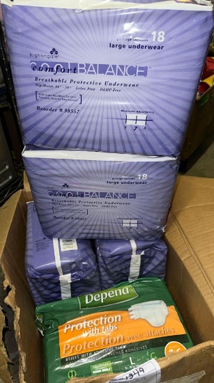 Box of Adult Diapers