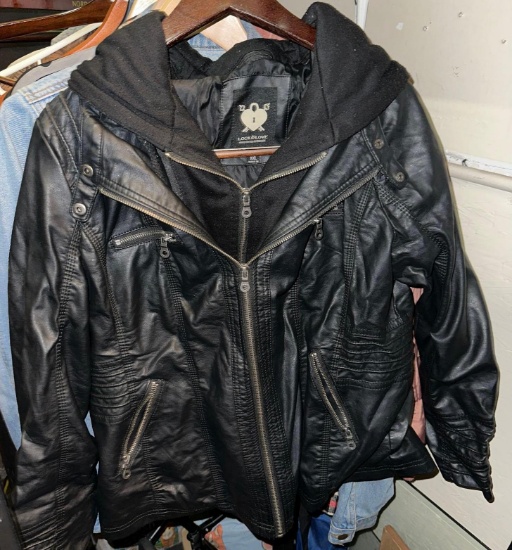 Lock & Love Faux Leather Jacket size XXl