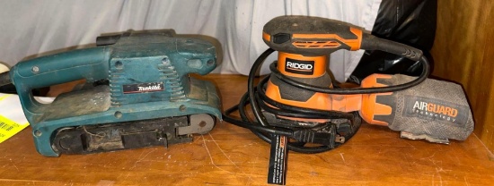 Makita Belt Sander and Ridgid Sander- both work
