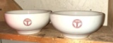 2 Vintage United States Army Medical bowls