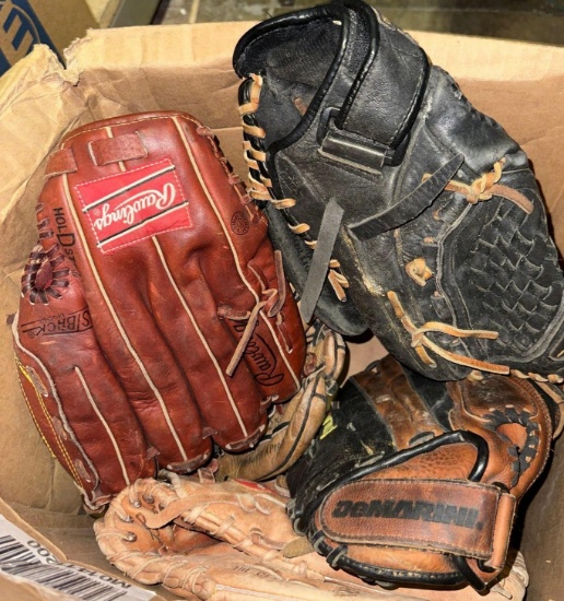 Baseball Gloves- Rawlings, Mizundo, Demarini