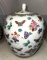 Large Asian Porcelain Jar with Lid 12