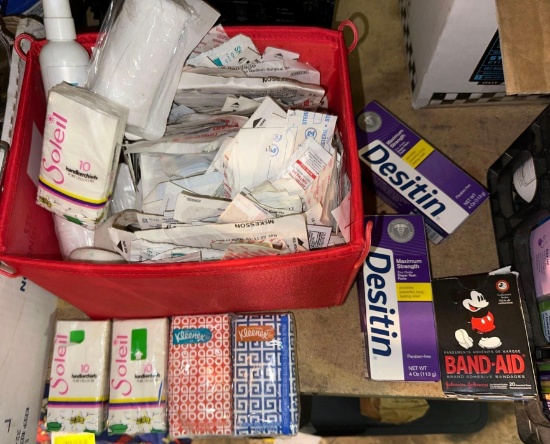 First Aid Lot- Tons of Band aids, Gauze, destin and more