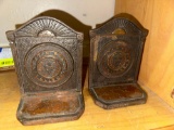 Pair of Oregon State College Metal book ends c:1920's