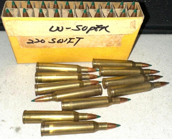 220 Swift Ammo- 31 rounds
