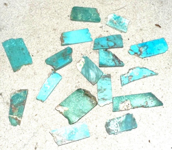 80cts (17pcs) Kingman Mine Turquoise