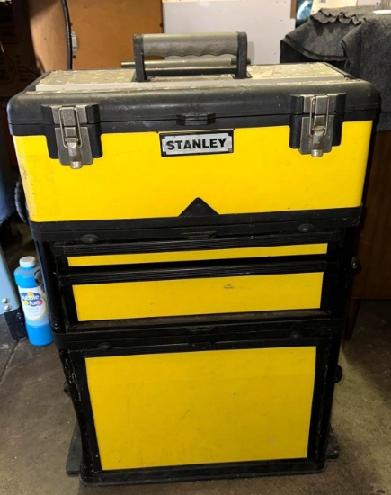 Stanley 3 in 1 Storage Stackable Tool Box on Wheels