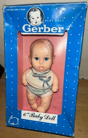 Vintage Gerber Baby Boy 6" Doll in Original Box