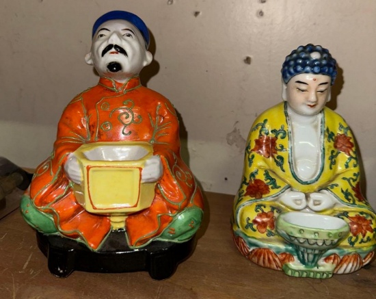 2 Vintage Chinese Porcelain Statues- 1950's