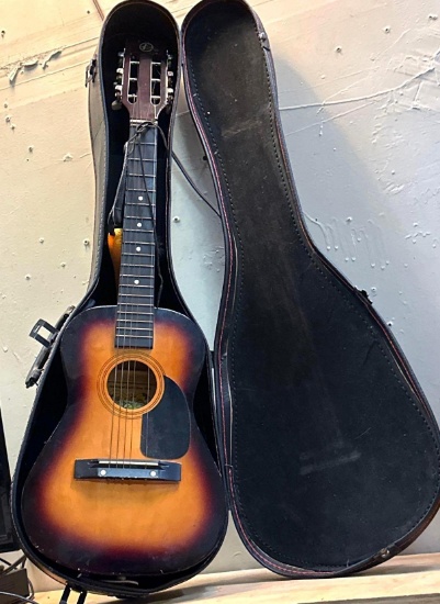 Kay Half Size Guitar (Missing String) with Hard Case