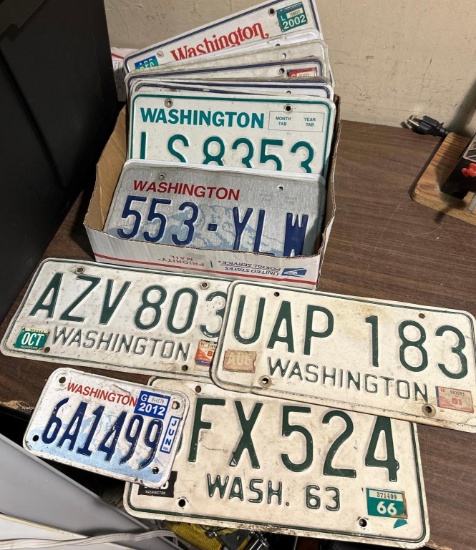Lot of License Plates - some are vintage