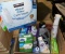 Box of Household Cleaning Supplies