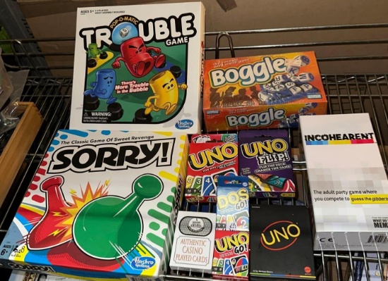 New & Used Assorted Board Games