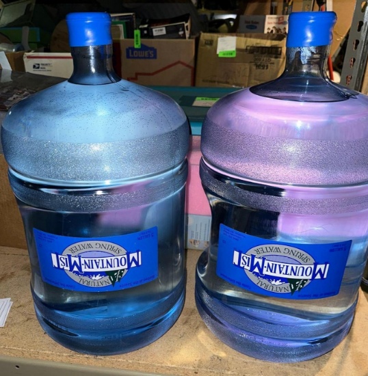 2 New & Sealed Mountain Mist Water Jugs - Delivered 3/24