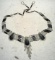 Intricate Black Bead and Onyx Necklace